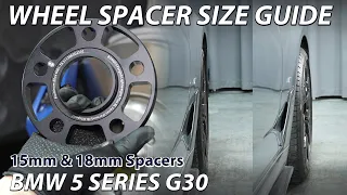 The Wheel Spacer Size Guide For BMW 5 Series | 15mm&18mm Spacers Install | BONOSS(BLOXsport)