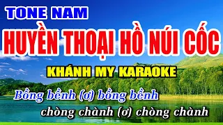 Huyền Thoại Hồ Núi Cốc Karaoke Phối Chuẩn Tone Nam Nhạc Sống Khánh My