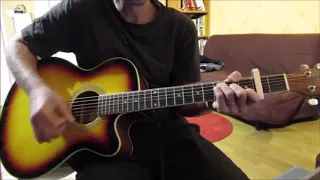 Je suis un homme (Zazie) cover acoustic guitar