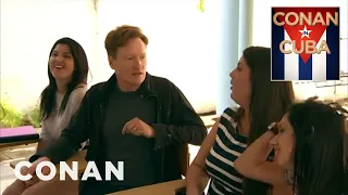 Conan Takes A Cuban Spanish Lesson | CONAN on TBS