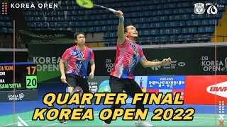 QF KOREA OPEN 2022 | MD | MOHAMMAD AHSAN/HENDRA SETIAWAN VS CHOI SOL GYU/KIM WON HO