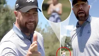 Taylor Swift cheering for Travis Kelce at Las Vegas golf tournament by the way she claps 30 Apr 2024