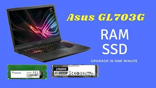 ASUS ROG Strix GL703GS RAM, SSD m.2 upgrade