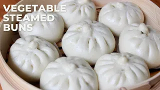 Delicious and healthy Veggie Steamed Buns 素菜包子