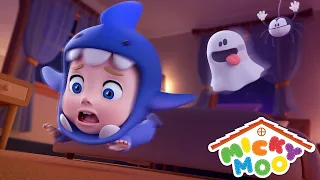 5 Little Monsters Jumping on the Bed | 5 Little Monkeys Halloween Version | Song For Kids