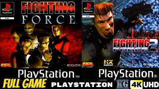 Fighting Force DUOLOGY COLLECTION [PS1] Gameplay Walkthrough FULL GAME [4K60ᶠᵖˢ UHD🔴]