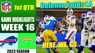 Buffalo Bills vs Los Angeles Chargers FULL GAME 1st QTR [WEEK 16] | NFL Highlights 2023