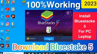 How to Download And Install Bluestacke 5 on Windows 10/11 For PC In 2023 Updated | Best PC Emulator