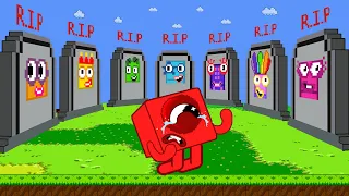 R.I.P All Numberblocks mix level up | Numberblocks Sad Story | Game Animation