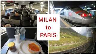 Milan to Paris with TGV high speed train 4K