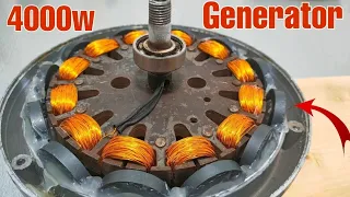 i turn celling fan into a 220v Generator Using Strong Permanent Magnet activity....