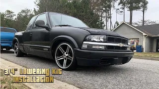 Installation of a S10 3/4”  Lowering Kit