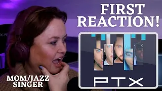 Mom REACTS to Pentatonix - Daft Punk  *this is something else!! they can really do about anything! *