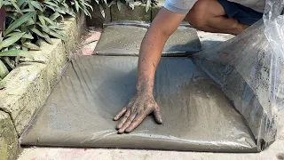 Cement, plastic bags - Quick And Easy Way For You To Have Beautiful Coffee Table