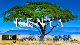 FLYING OVER KENYA (4K UHD) - Soothing Music With Stunning Beautiful Nature Film For Stress Relief