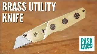 Homemade Brass Utility Knife