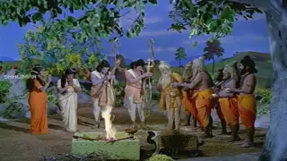 Sri Rama Pattabhishekam || Maharshi Talk to Rama Krishna Scene || NTR, Sangeeta || Shalimarmovies