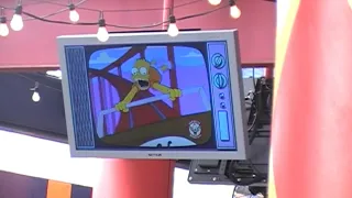 The Simpsons Ride: Krustyland Katastrophe! - Queue Video