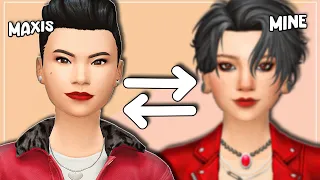 Attempting to Turn The EA STARTER SIMS into MY SIMS 💕 | Create-A-Sim Makeover | THE SIMS 4 CAS