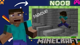 HARD PARKOUR LEVEL-1 in MINECRAFT MOBILE 😎......