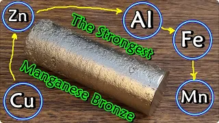 Making the strongest Manganese Bronze. Casting Manganese Bronze ingots