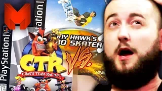 The BEST PS1 Games? Crash Team Racing vs Tony Hawk's Pro Skater 2 - Madness