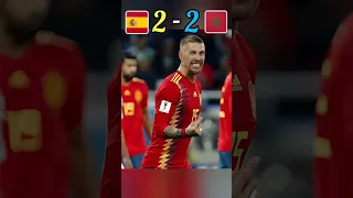 Spain 🇪🇸 vs Morocco 🇲🇦 2018 FIFA World Cup Highlights #football #shorts #youtube 😎🥶😡