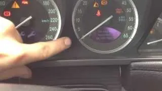 Mercedes SL50 service reset procedure (single button dash)
