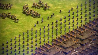 CAN 10,000 TARKANS DESTROY JAPANESE LAST STAND? | AoE II: Definitive Edition