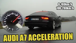 Audi A7 (C7) 3.0 TDI (272HP) | 0-200km/h | ACCELERATION | CarPerformance Media