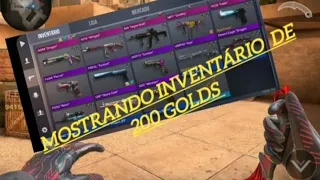 MOSTRANDO MEU INVENTÁRIO DE 200 GOLDS:#standoff2