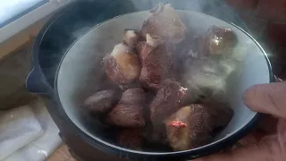 Казан кебаб.Казан кабоб.Мясо с картошкой в казане