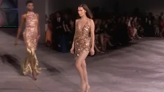 Bella Hadid, Winnie Harlow, Sara Sampaio and Jordan Barrett at 2018 Fashion For Relief fashion show