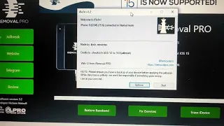 iRemoval Pro IOS 15 + 15.6/16 Bypass With Signal Jailbreak IOS 15+ 15.6/16 Windows support 6 to x