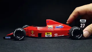 V12 엔진 페라리 F1 머신 만들기 - Ferrari F189 late version 1/20 TAMIYA