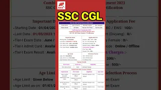 SSC CGL 2023 VACANCY |ssc cgl |ssc cgl 2023 |ssc cgl 2023 notification|ssc cgl 2023 vacancy details