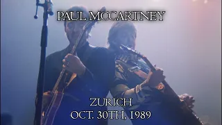Paul McCartney - Live in Zurich (October 30th, 1989)