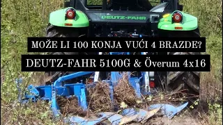 DEUTZ-FAHR 5100G & ÖVERUM ČETVEROBRAZNI PLUG?! Proba u najtežim uslovima!!