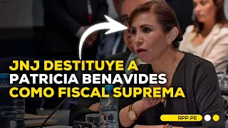 Junta Nacional de Justicia destituyó a Patricia Benavides como fiscal suprema