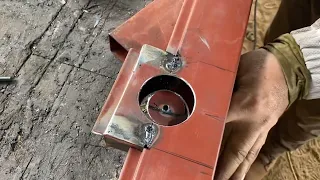 Como hacer un sacabocados para chapa en  metal perfil 250