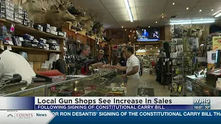Gun sales on the rise