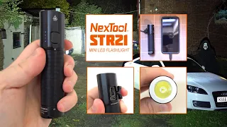 NexTool STR21 - 1200 lumens flashlight with both USB power bank output & Type-C input - battery inc