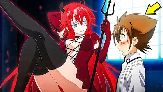 ⭕ REENCARNÓ como ESCLAVO de una CHICA DEMONIO en OTRO MUNDO! | High School DxD - Anime Resumen