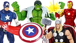 Marvel Avengers Comics version Hulk, Iron Man, Thor, Captain America! Go! | DuDuPopTOY