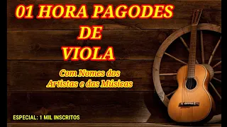 01 HORA DO MELHOR PAGODES DE VIOLA SERTANEJO CAIPIRA COM NOMES DOS ARTISTAS E DAS MÚSICAS.