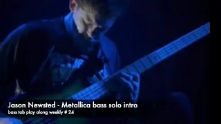 Jason Newsted Solo - Metallica -Live in Cunning Stunts (bass tab play along weekly # 24)