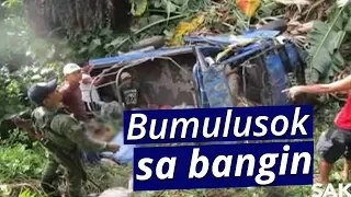 Saksi: 7 patay nang mahulog sa bangin ang isang Elf truck