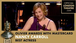 Nancy Carroll wins Best Actress | Olivier Awards 2011 with Mastercard