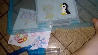 как играть с aquabeads, аквамозаика.