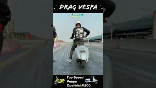 drag race vespa pts smallframe Quattrini M200 in circuit 🇹🇭🤟 #shorts #vespa #short